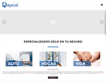 Tablet Screenshot of dapeal.com